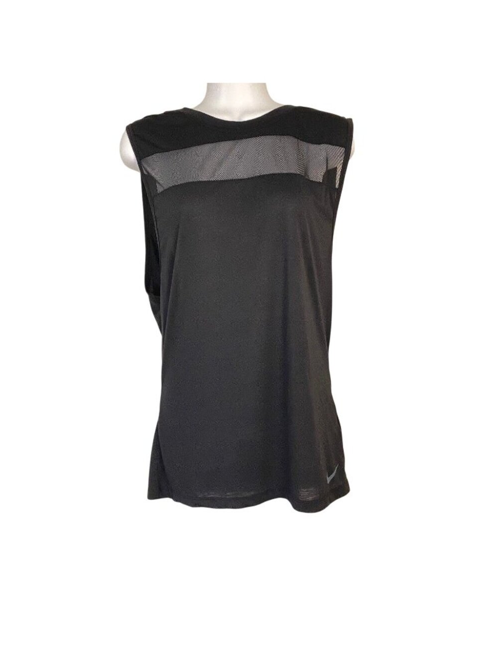 Nike Women's Dri-Fit Breathe Sleeveless Training Top Black Size Small Athleisure